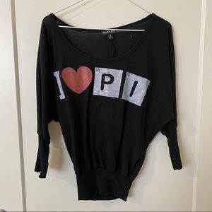 I Love Pi Math Top